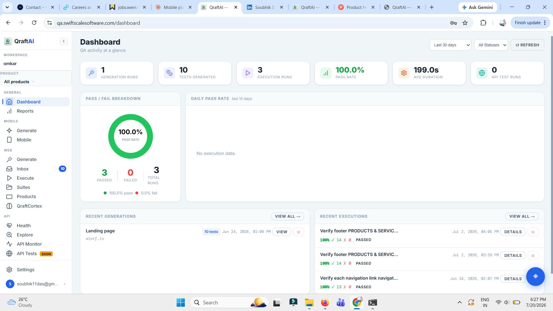 SwiftScale Software：用自然语言描述就能自动测试应用的 QA 智能体