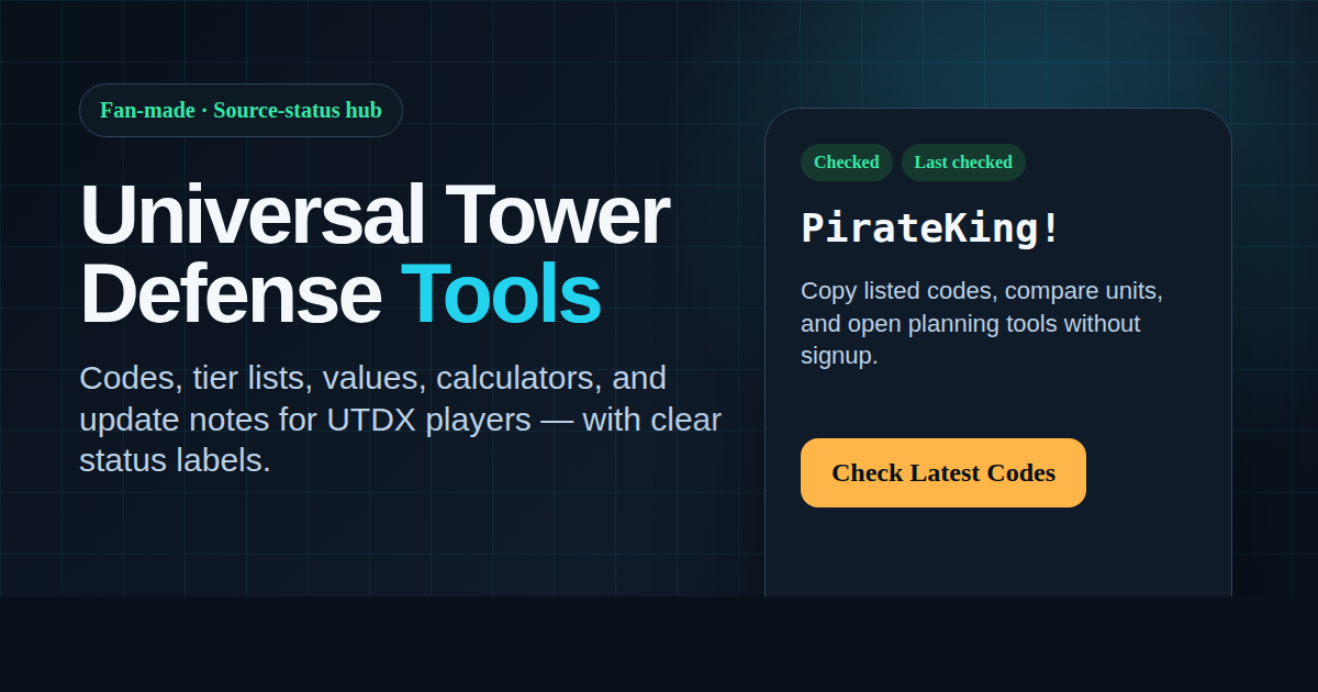Universal Tower Defense Tools