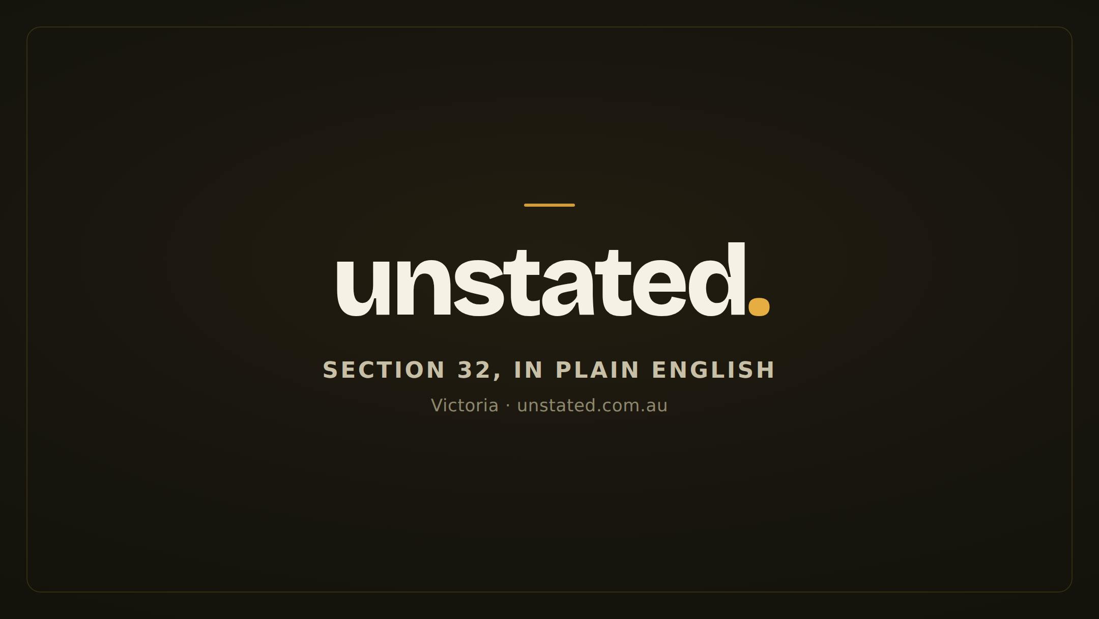 Unstated.com.au