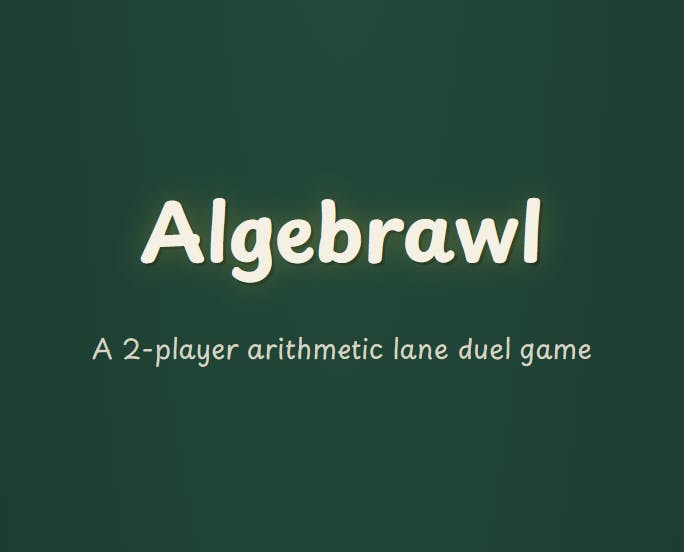 Algebrawl - An arithmetic battle of wits