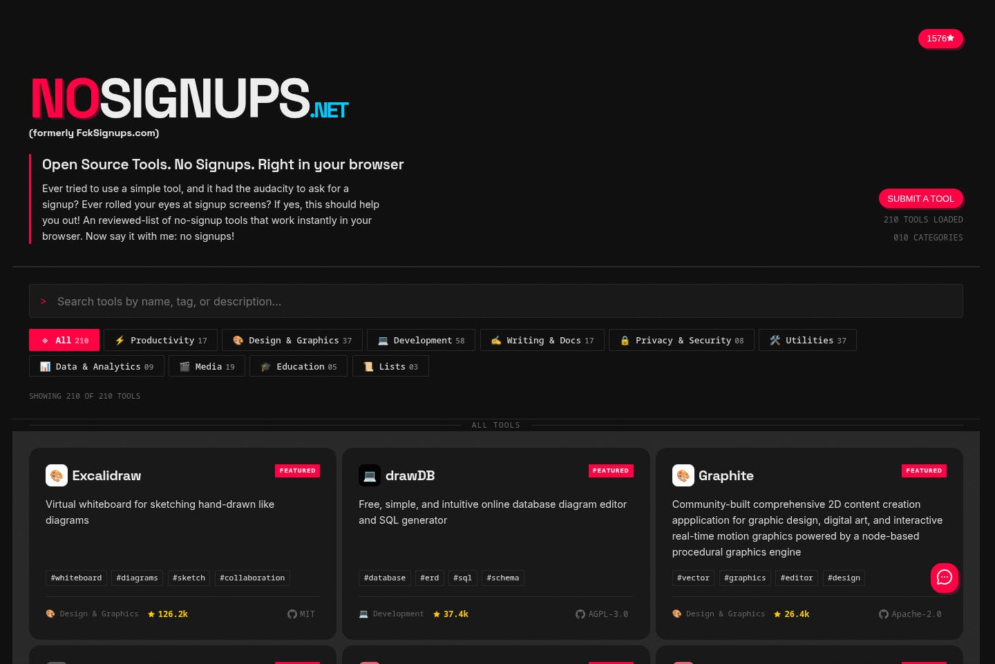NoSignups