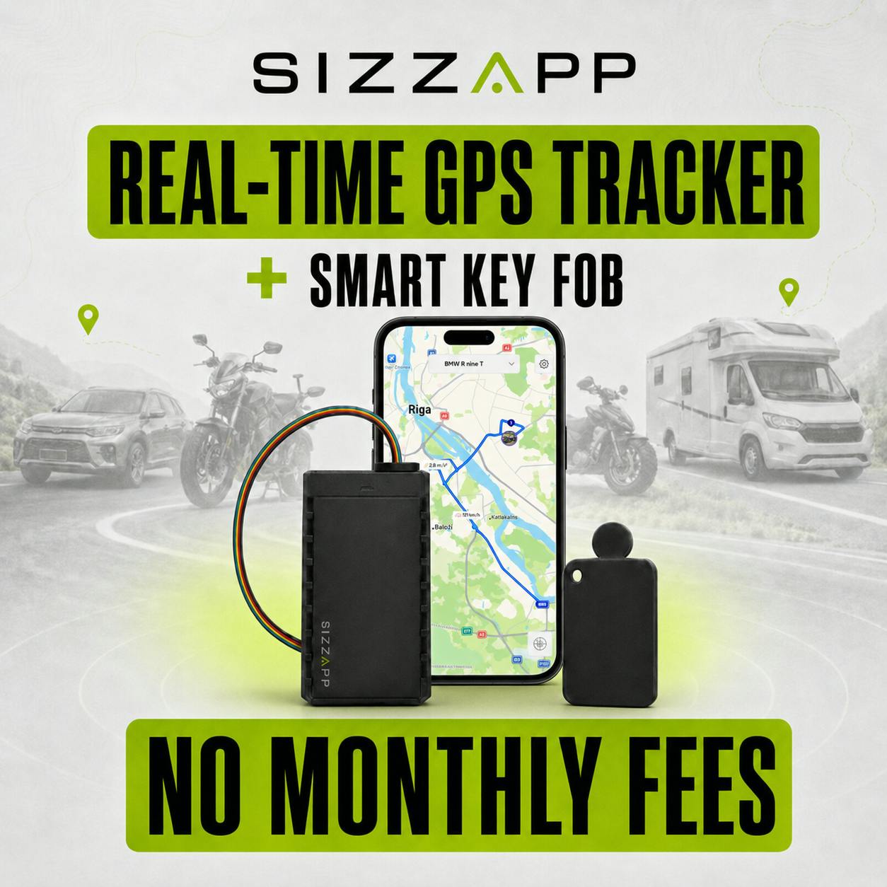 SIZZAPP nova + Smart Key Fob