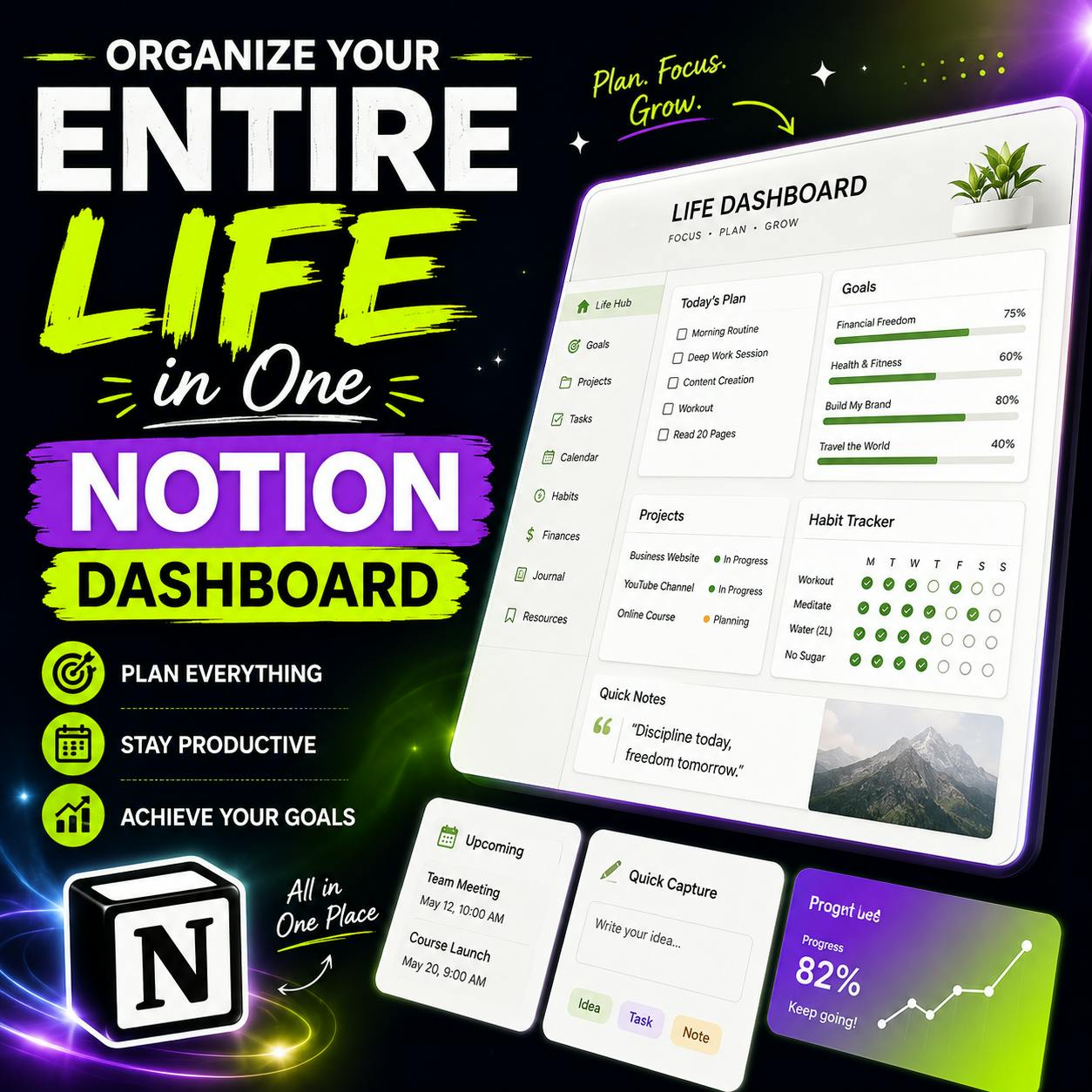 Organize Your Entire Life in One Notion 