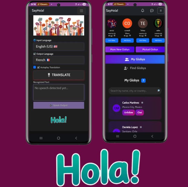 SayHola - Experience Network Layer