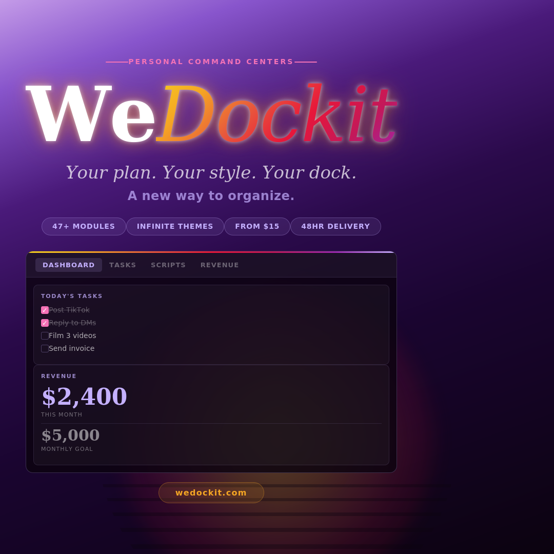 WeDockIt   -A New Way To Organize