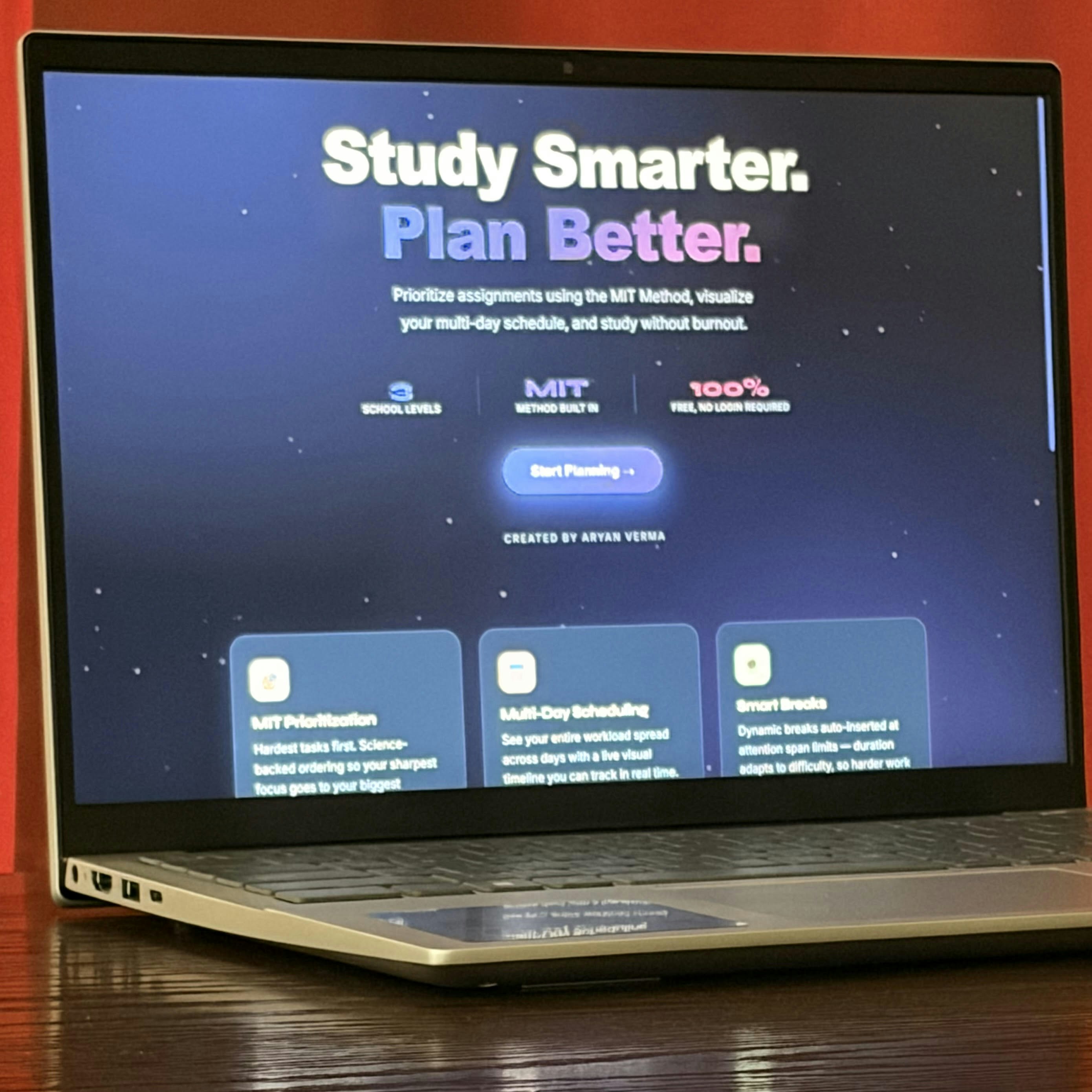 Study Planner & Time Management Tool