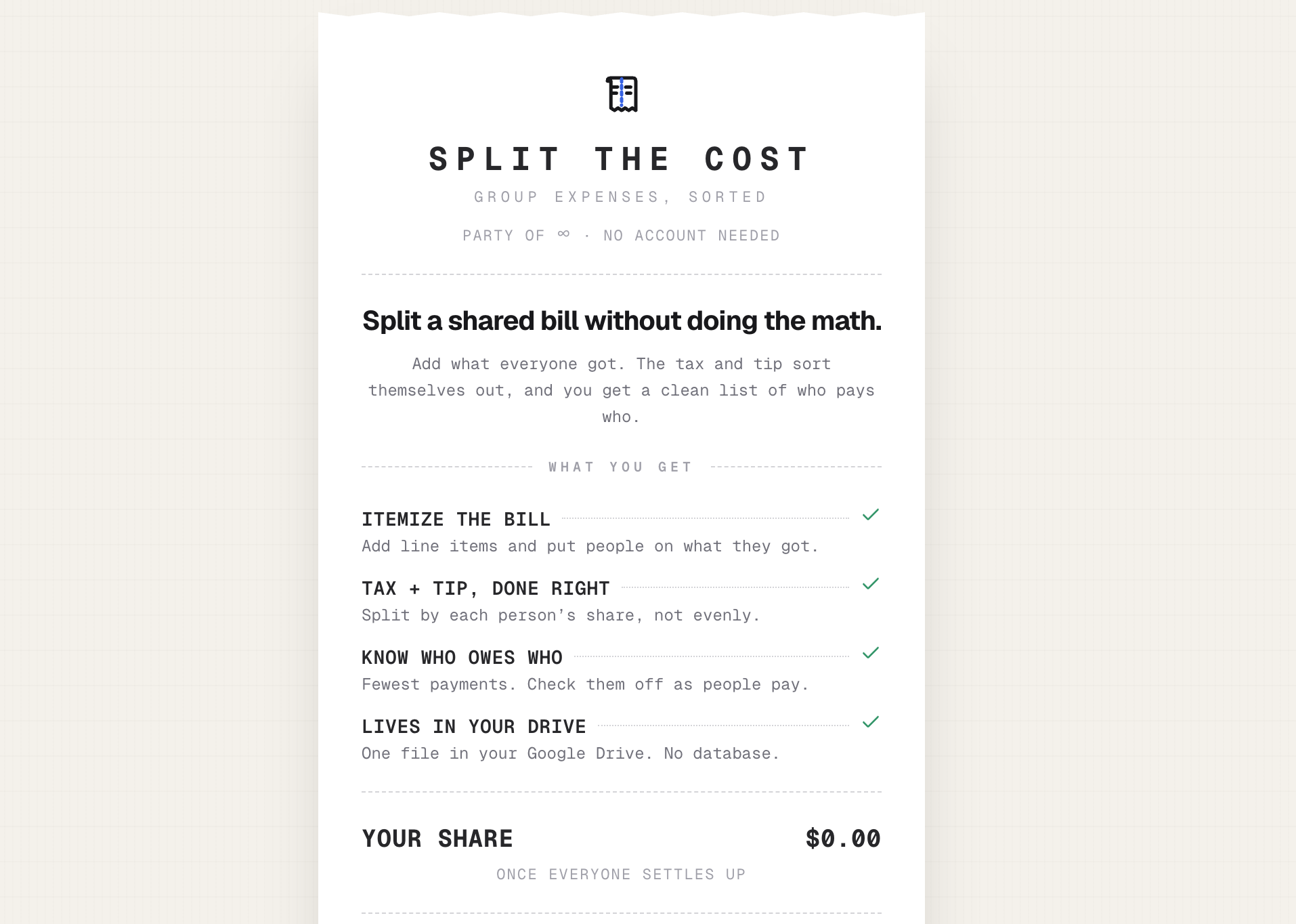 Split the Cost
