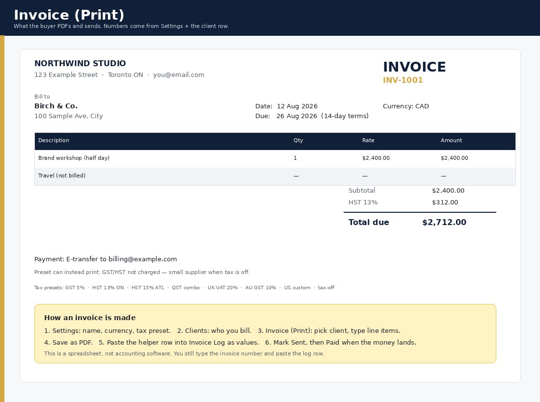 Solo Invoice OS