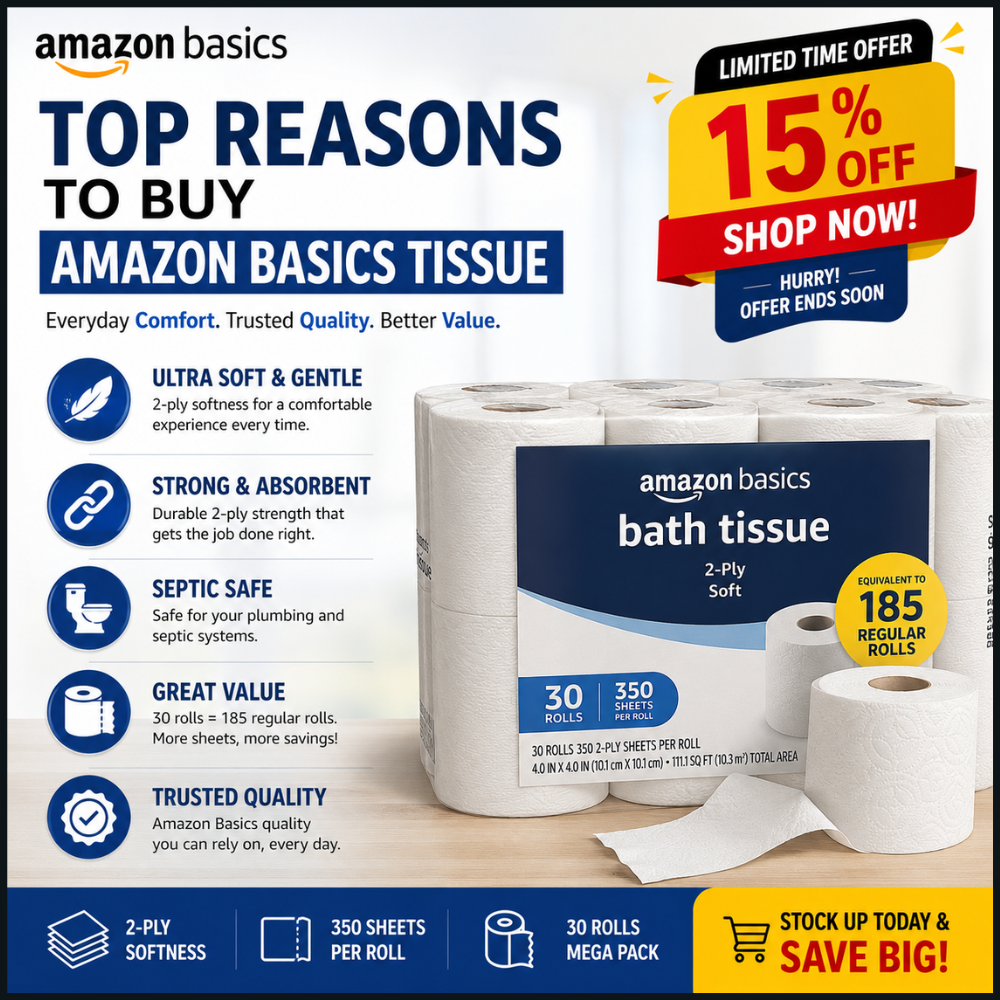 Why Choose Amazon Basics Tissue.