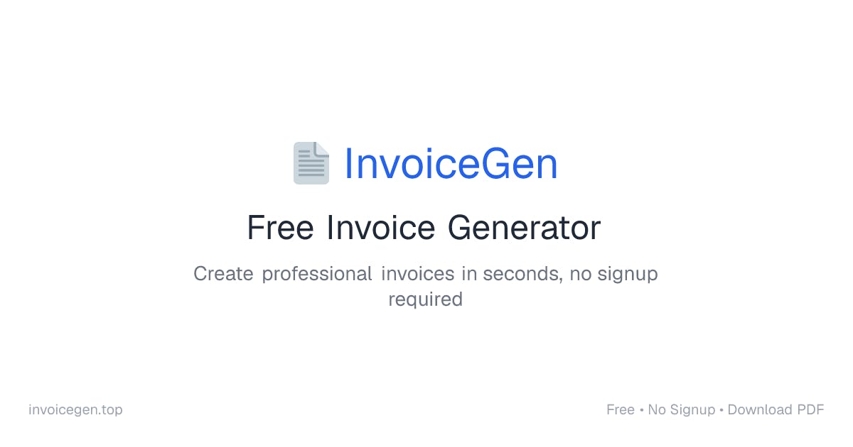 Free Invoice Generator