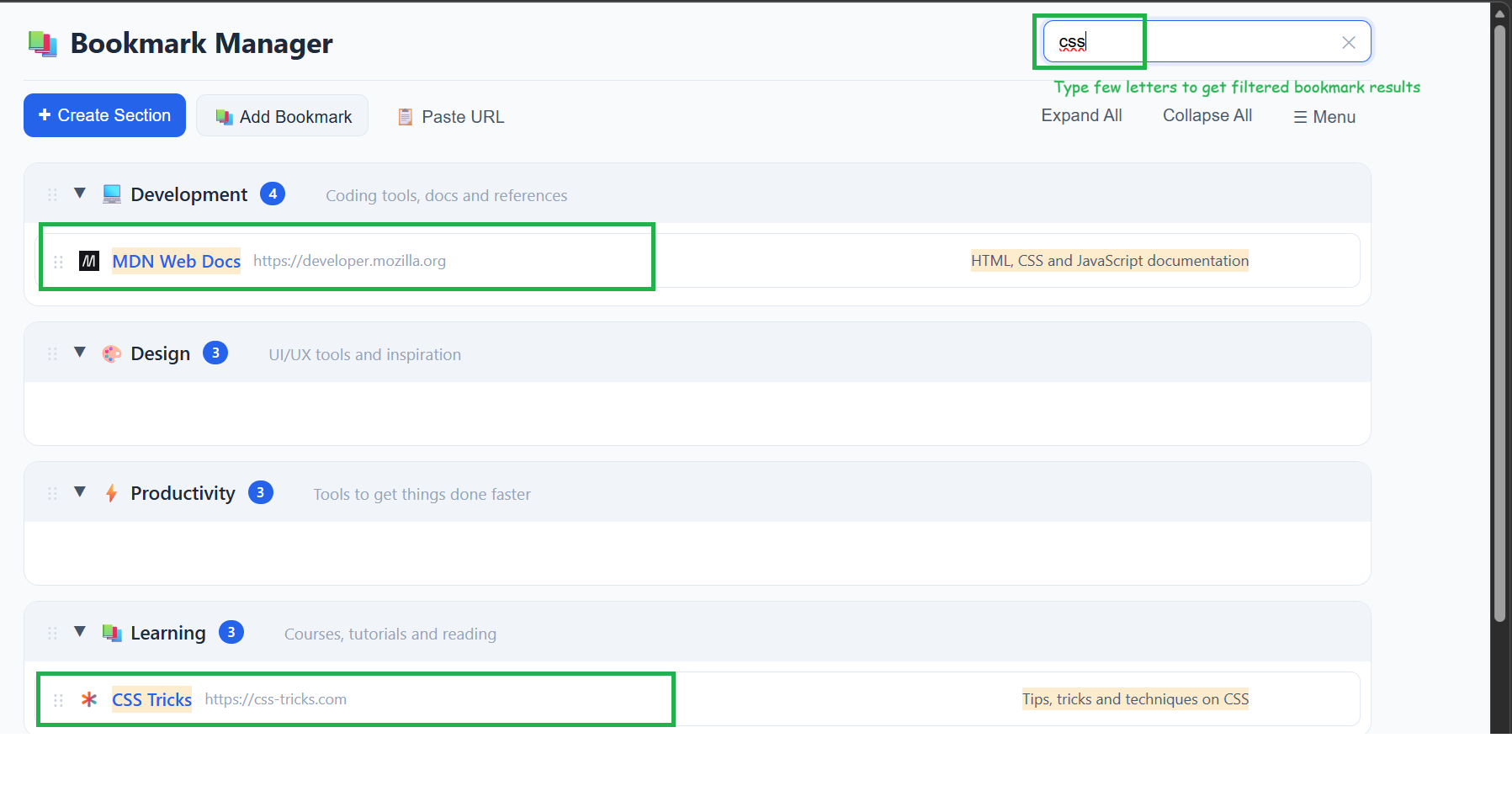 Bookmark Manager