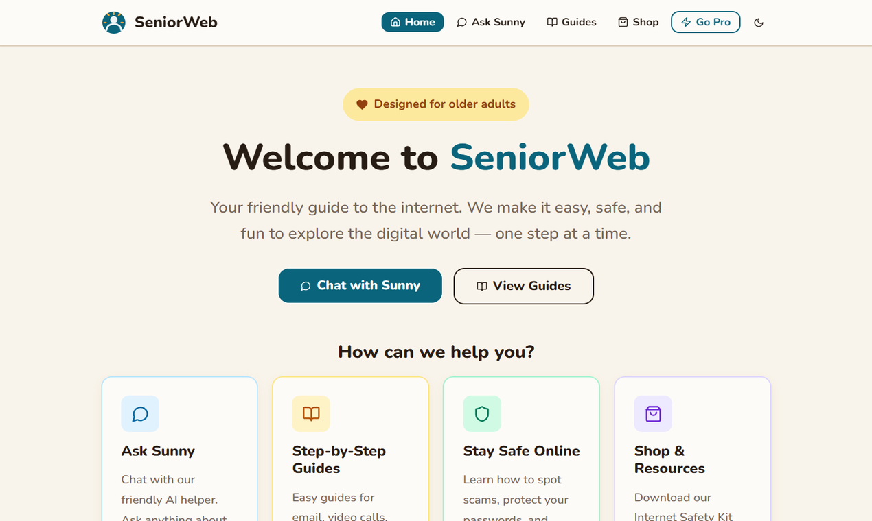 SeniorWeb  Internet: perfect for Seniors