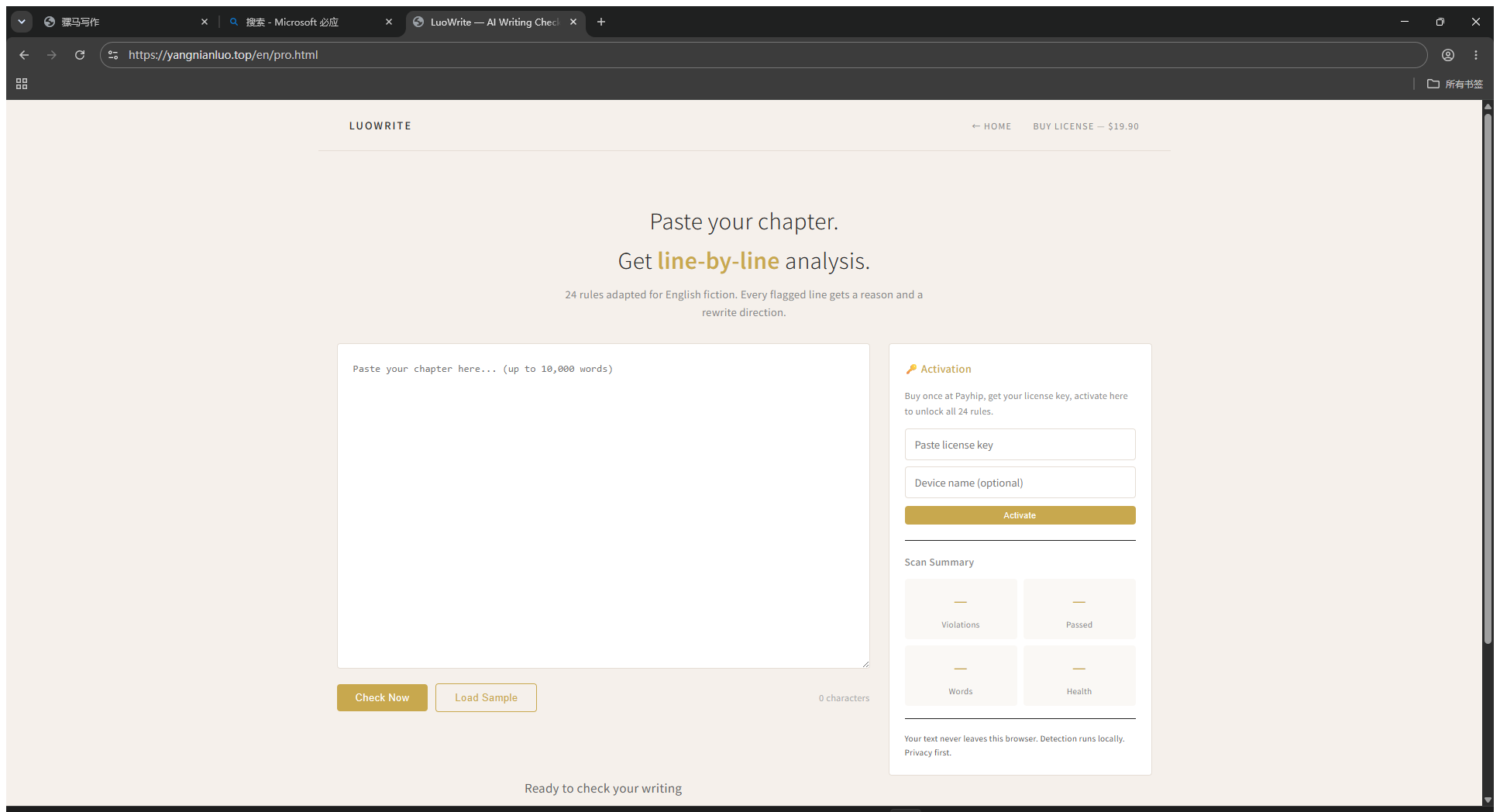 LuoWrite — Your Automated Fiction Editor