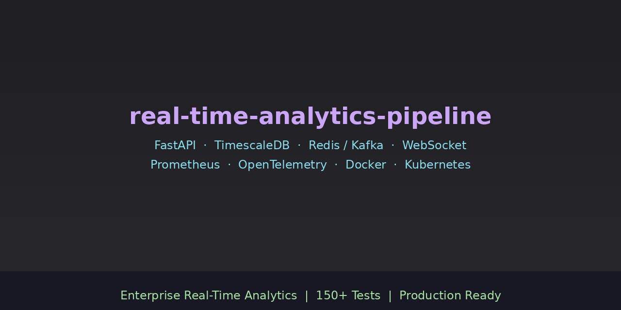 Real-Time Analytics Pipeline