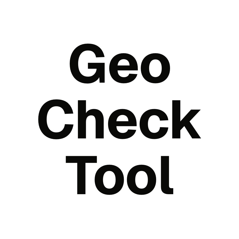 GeoCheckTool