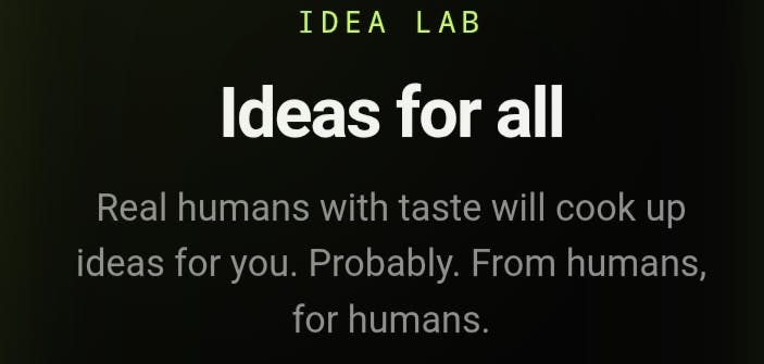 Ideas for All