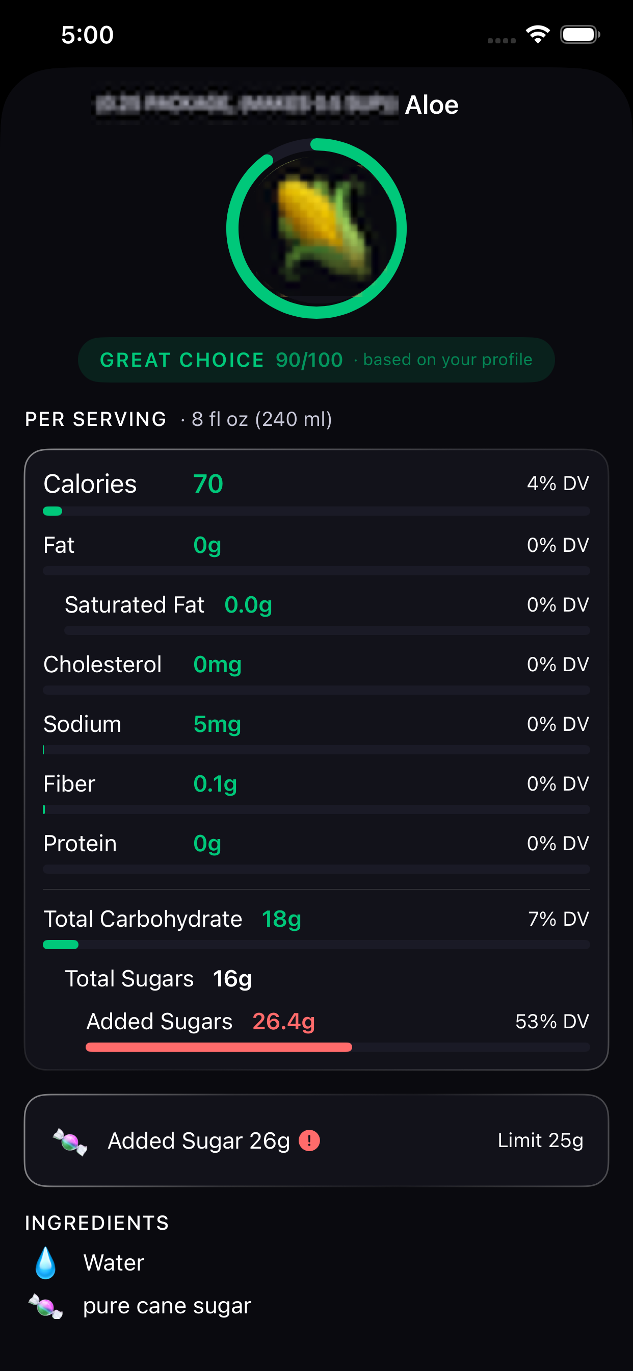 Nutrition Facts AI
