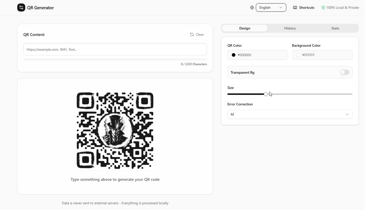 Free Text - QR Code Generator