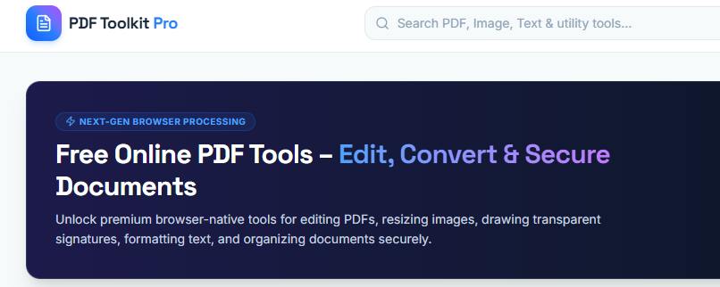PDF Toolkit Pro