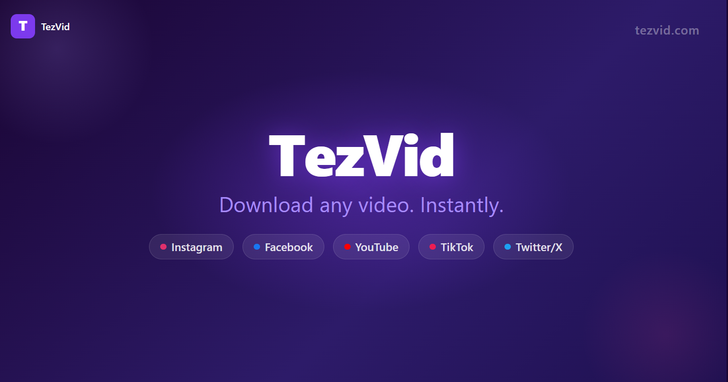 TezVid-Free Insta, FB, YT Video Download