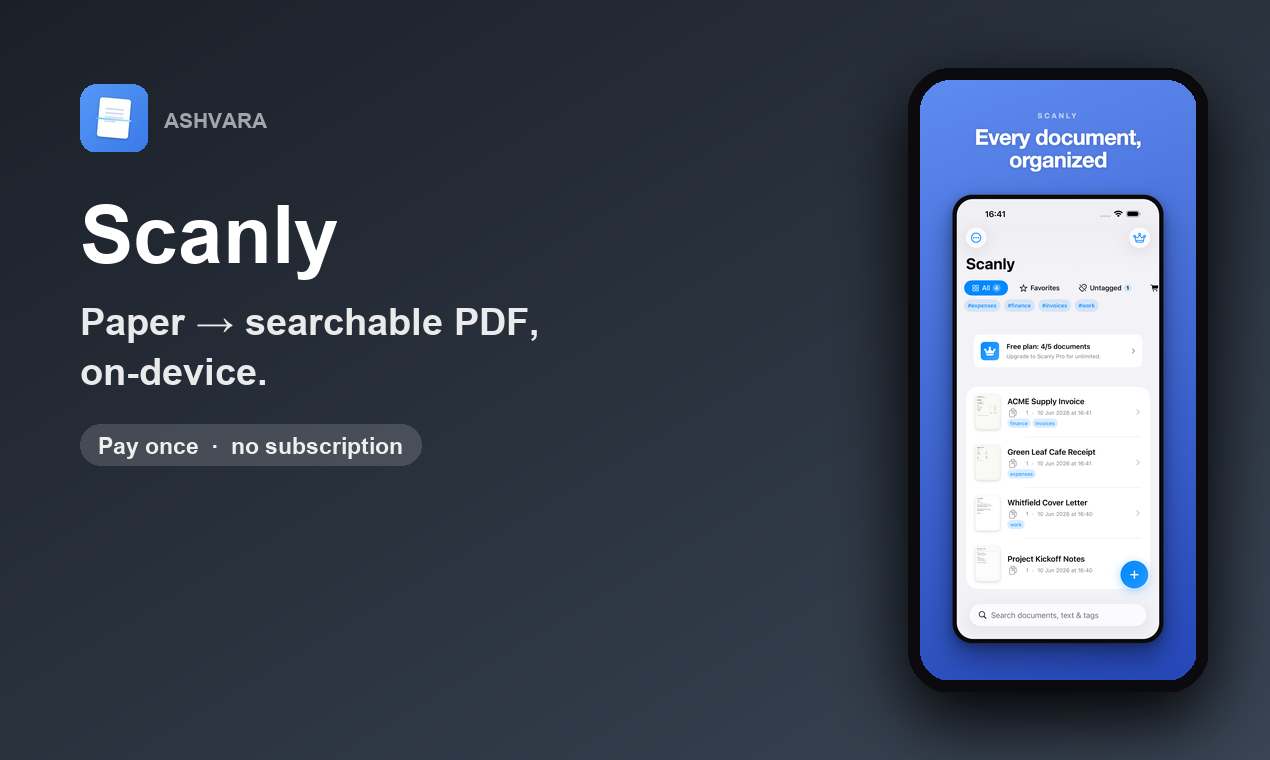 Scanly - Scanner & PDF