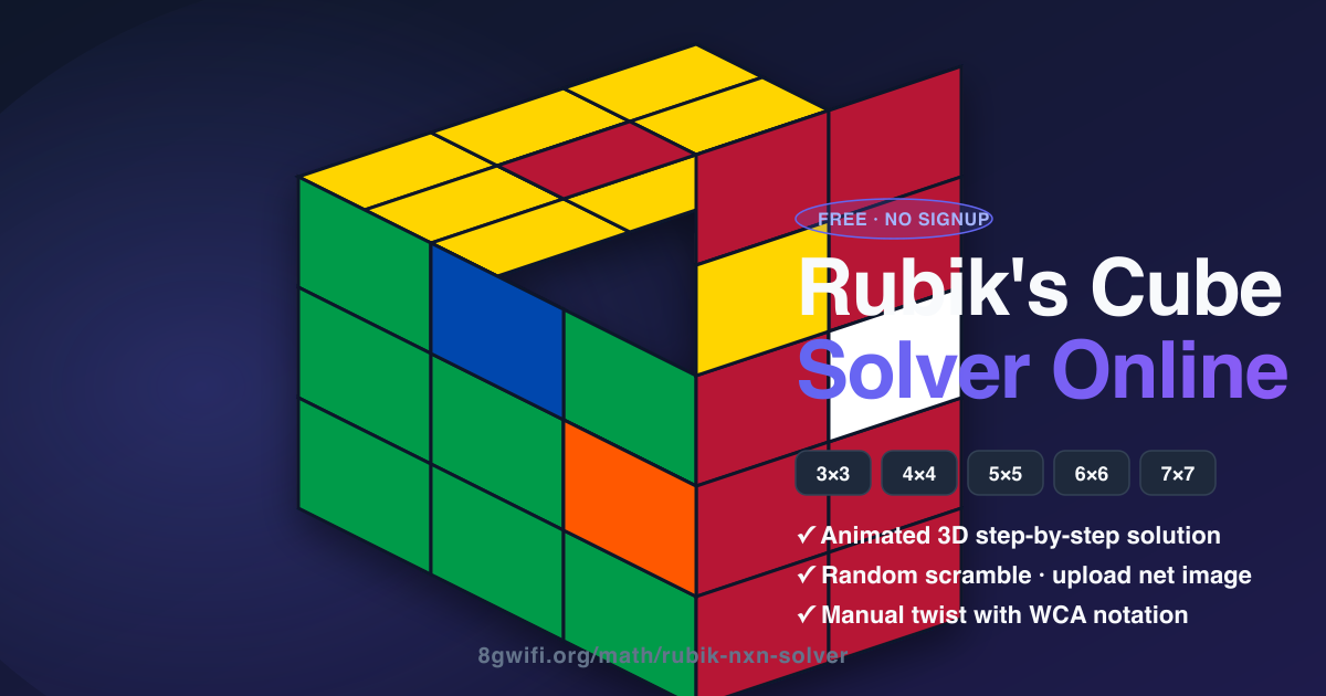 Rubik N×N Solver