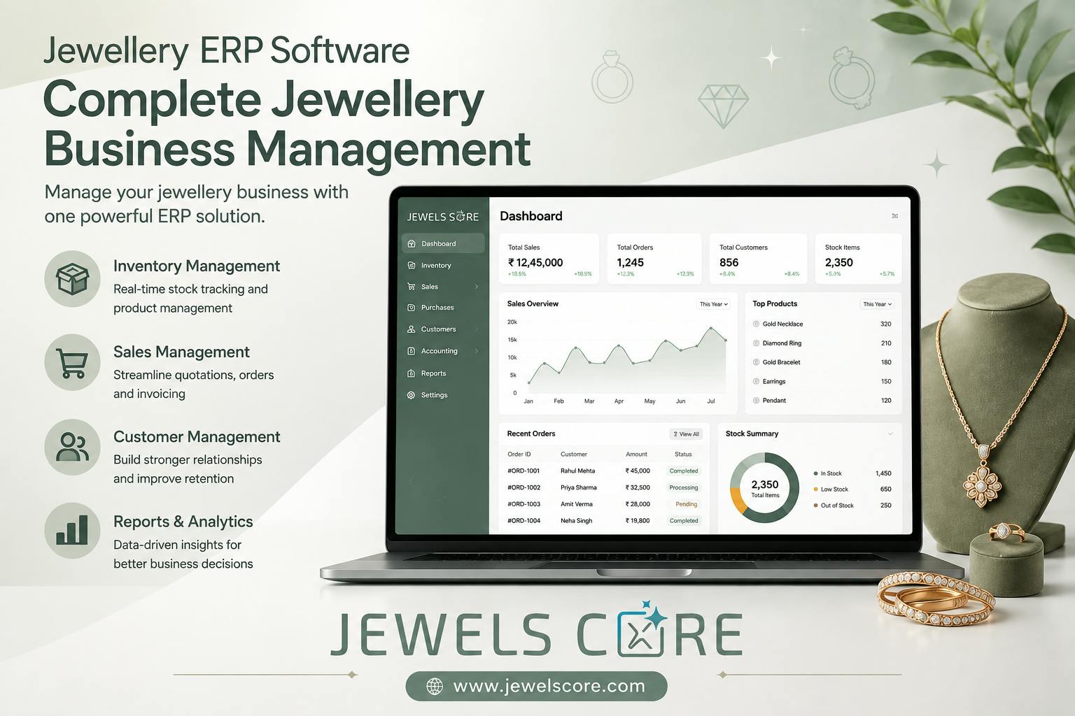 Jewellery ERP Software | Jewels core