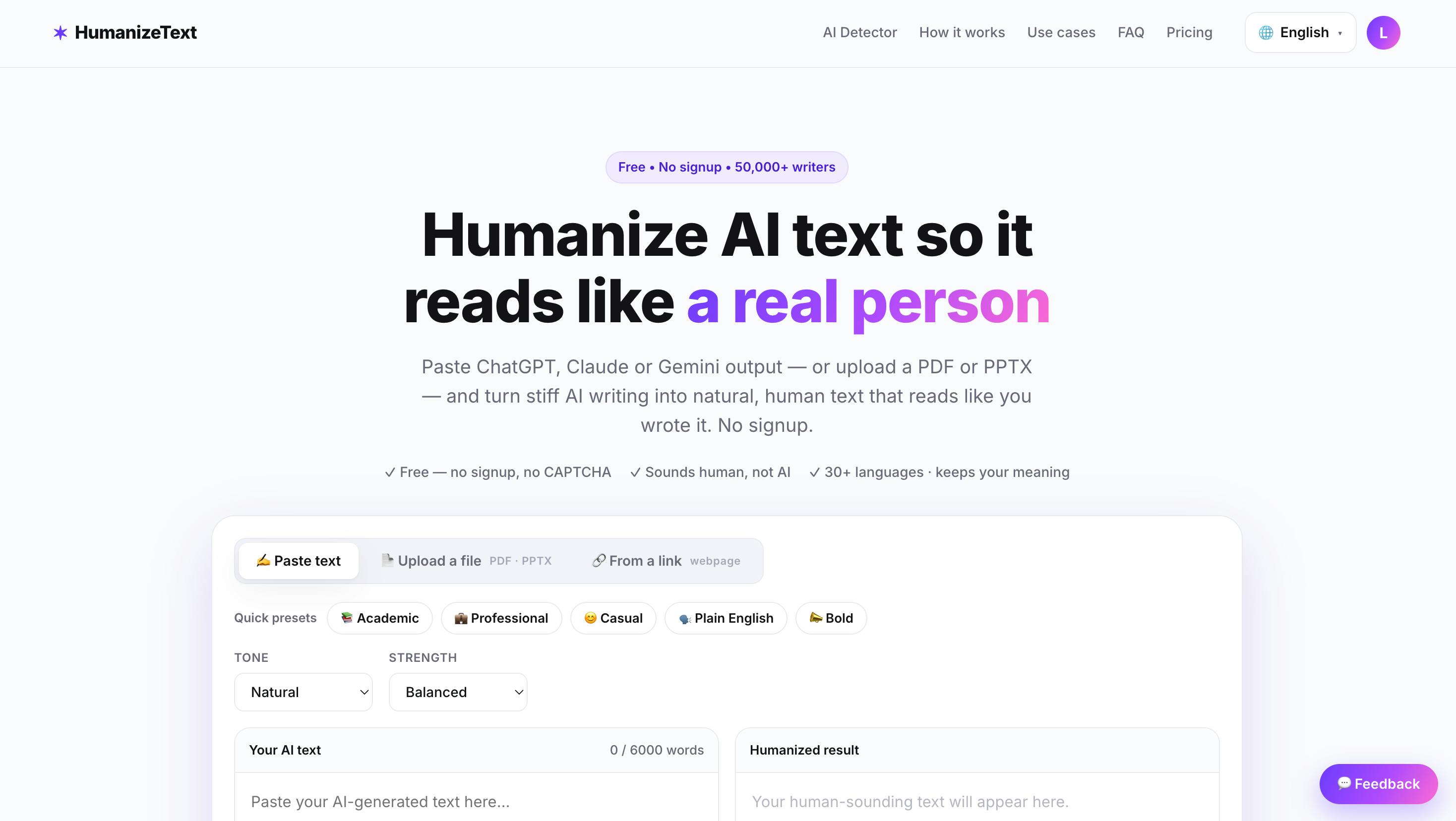 HumanizeText
