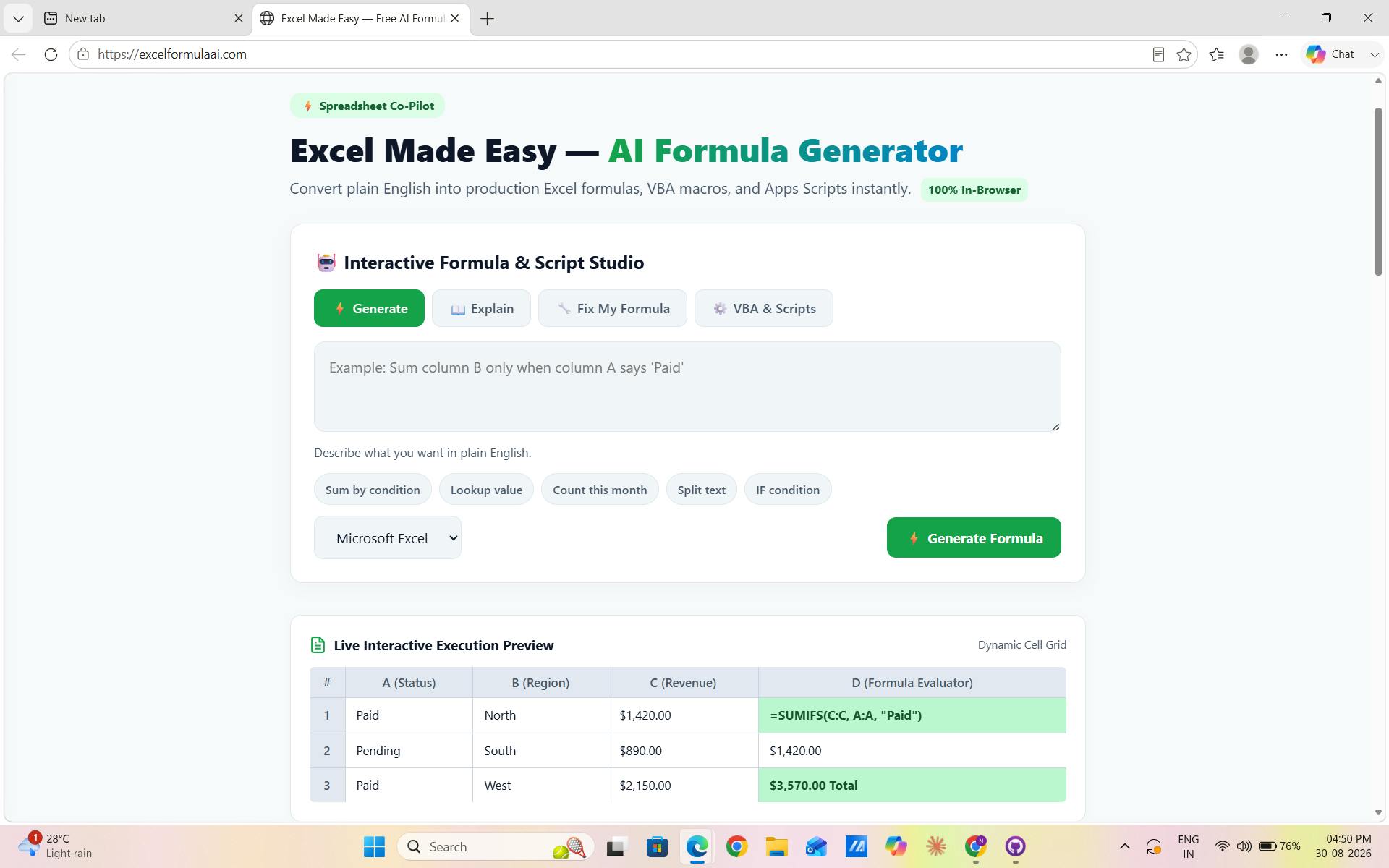 ExcelFormulaAI