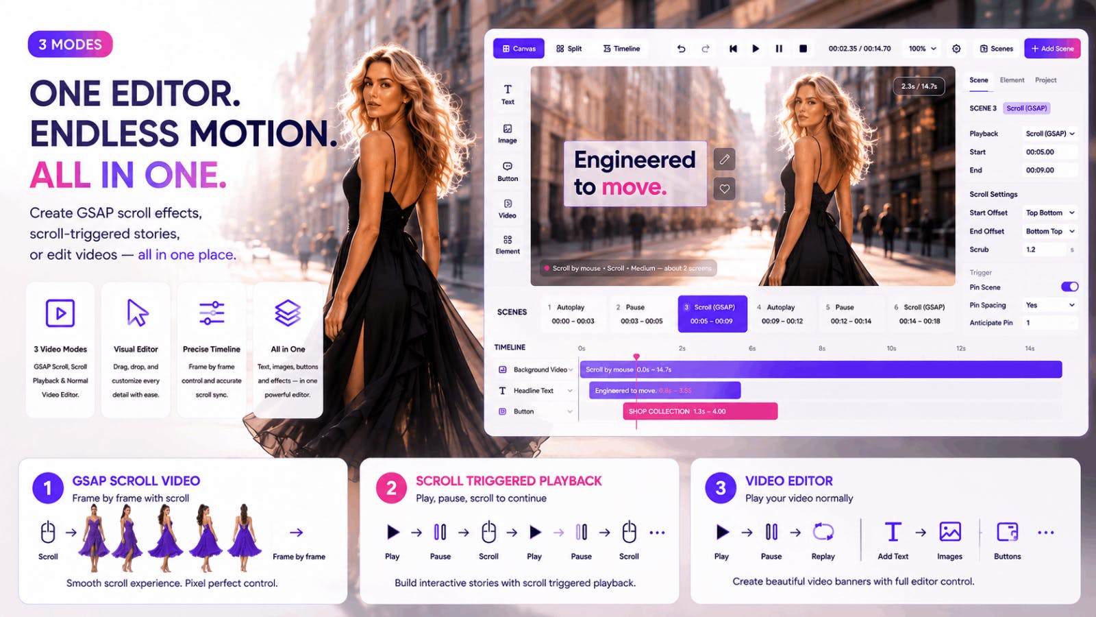 Motion Hero: GSAP Video Player