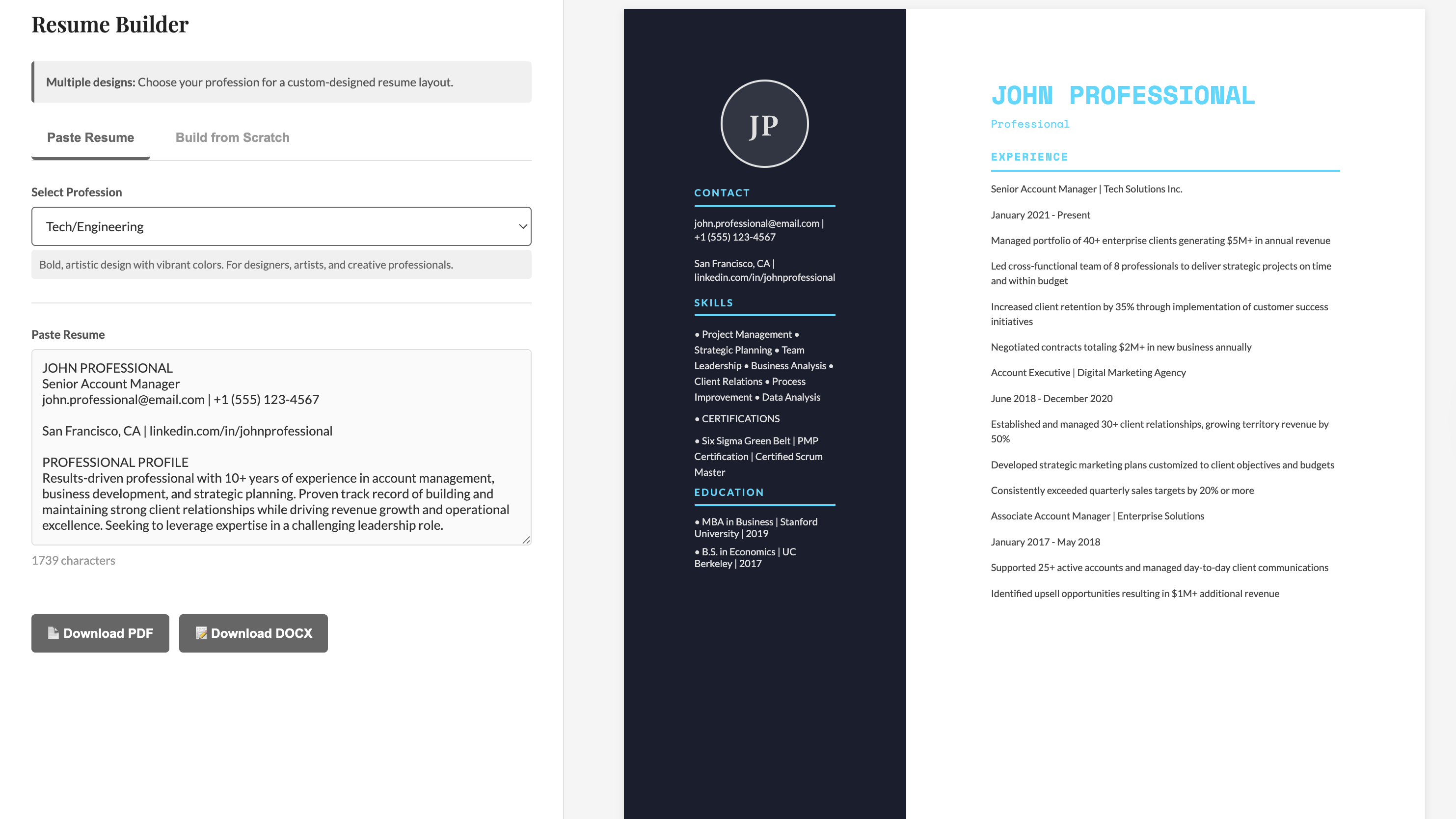 ResumeBuildFlo - Resume Builder